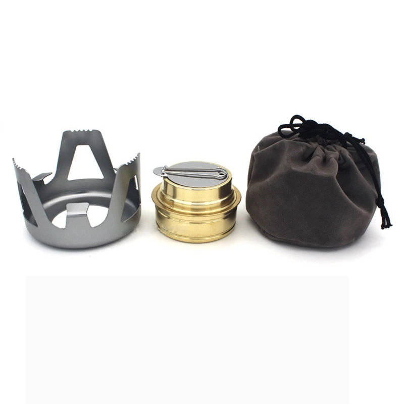 

2X Portable Mini Spirit Burner Alcohol Stove For Outdoor Hiking Camping