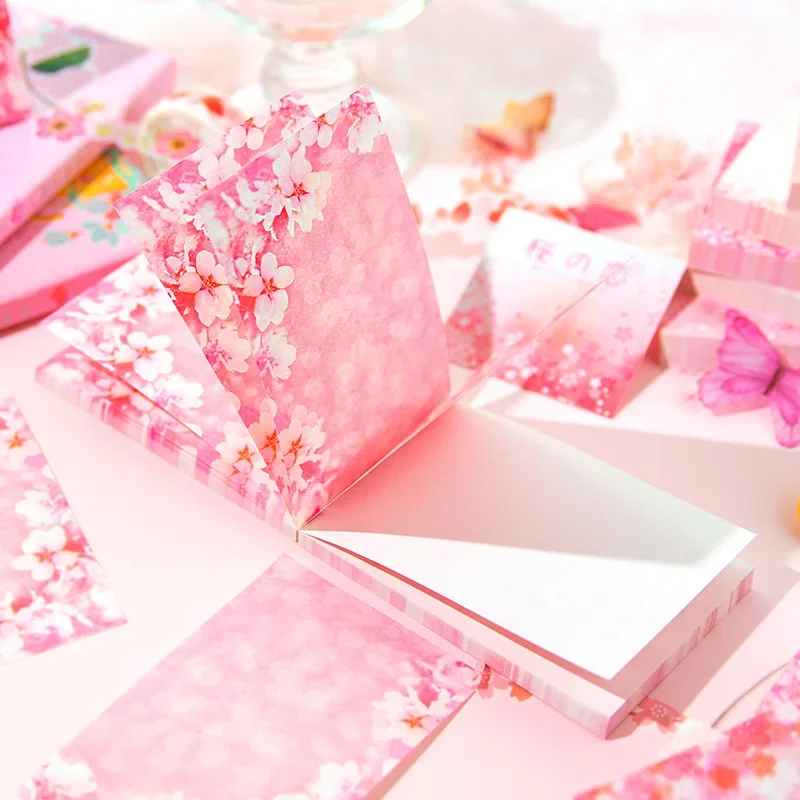 

Light Material Cherry Spring Background Vintage Collage Paper Memo Pad Journaling In Paper Sakura Paper Scrapbooking Blossom