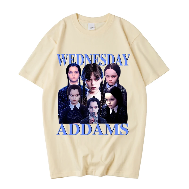 

Hip Hop T-Shirts Wednesday Women's Tshirt Clothing 100% Cotton T-Shirts Wednesday Harajuku Tops Women Casual Fashion T-Shirts