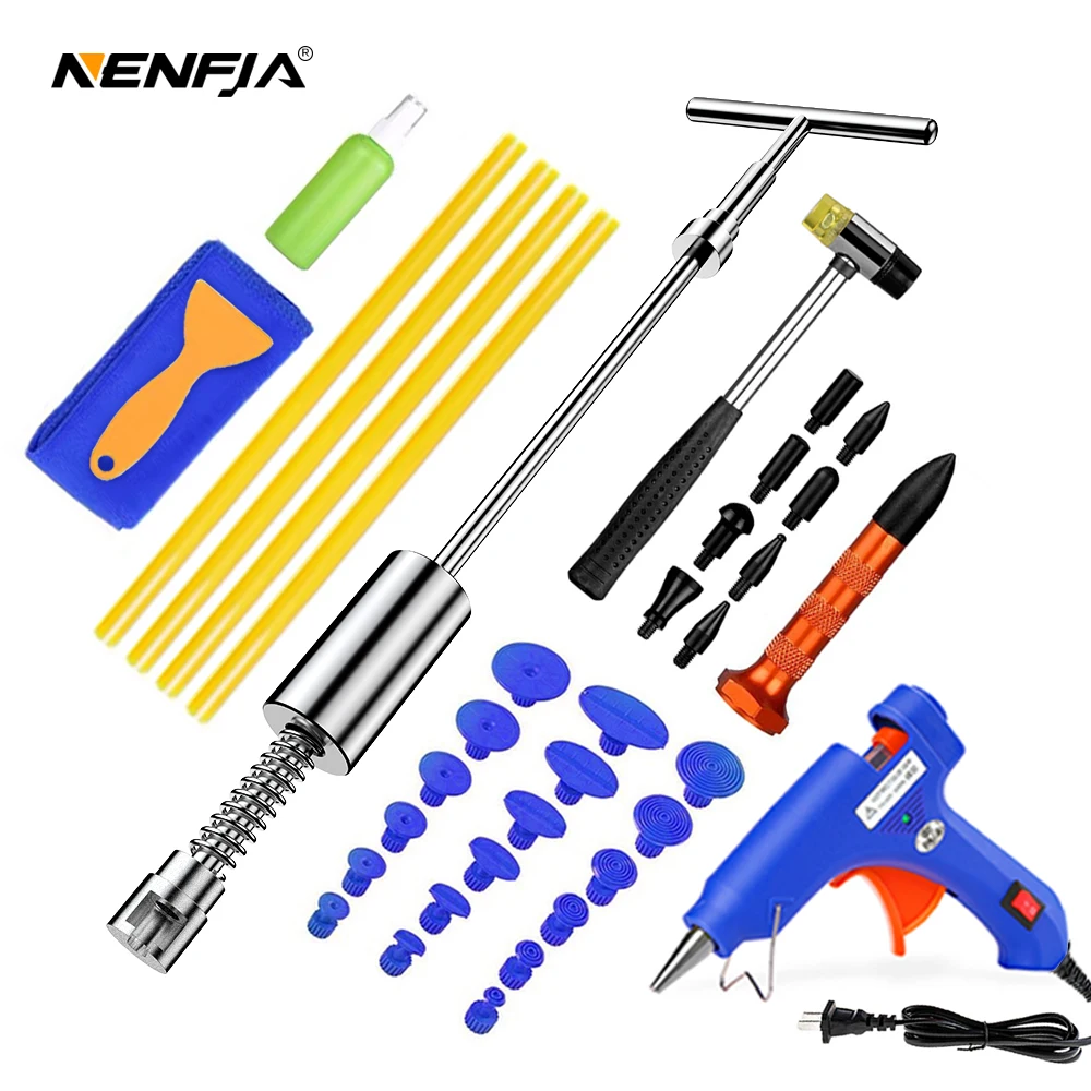 Nenfix-Car Paintless Dent Repair Tool Auto Dent Puller Suction Cup Car Body Dent Damage Repair Hand Tool Pulling bridge hammer