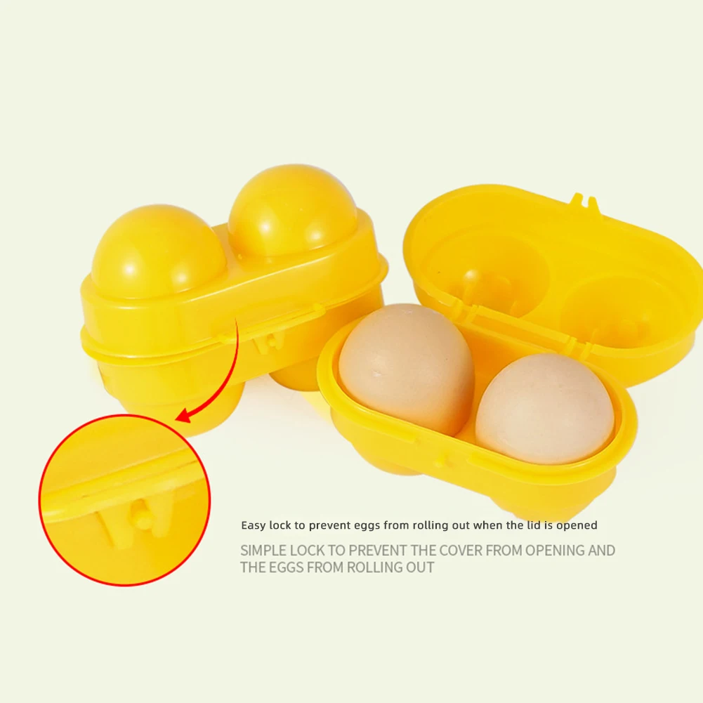 

Egg Storage Box With Lid Small Size Waterproof For 2 Eggs