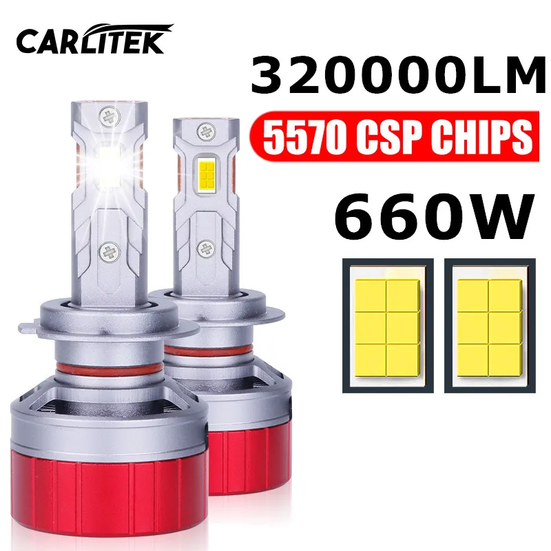

CARLtek H7 LED F5 F5C Car Lights 320000LM LED H4 660W H11 H1 H8 H9 9012 HIR2 9005 9006 HB3 HB4 PTF Low Beam Spotlight Led Canbus