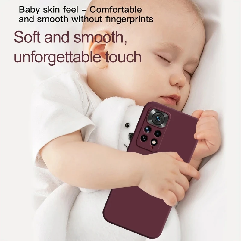 Жидкий силиконовый чехол для телефона Xiaomi Redmi Note 10 12C 11 10S 11S 9 11i 12 10T 11T Poco F3 X3 M4 Pro Lite 5G