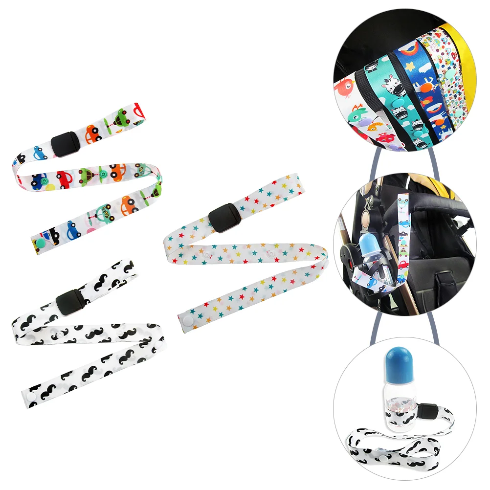 

3pcs Sippy Cup Strap Baby Bottles Harness Straps Cartoon Nursery Bottle Holder