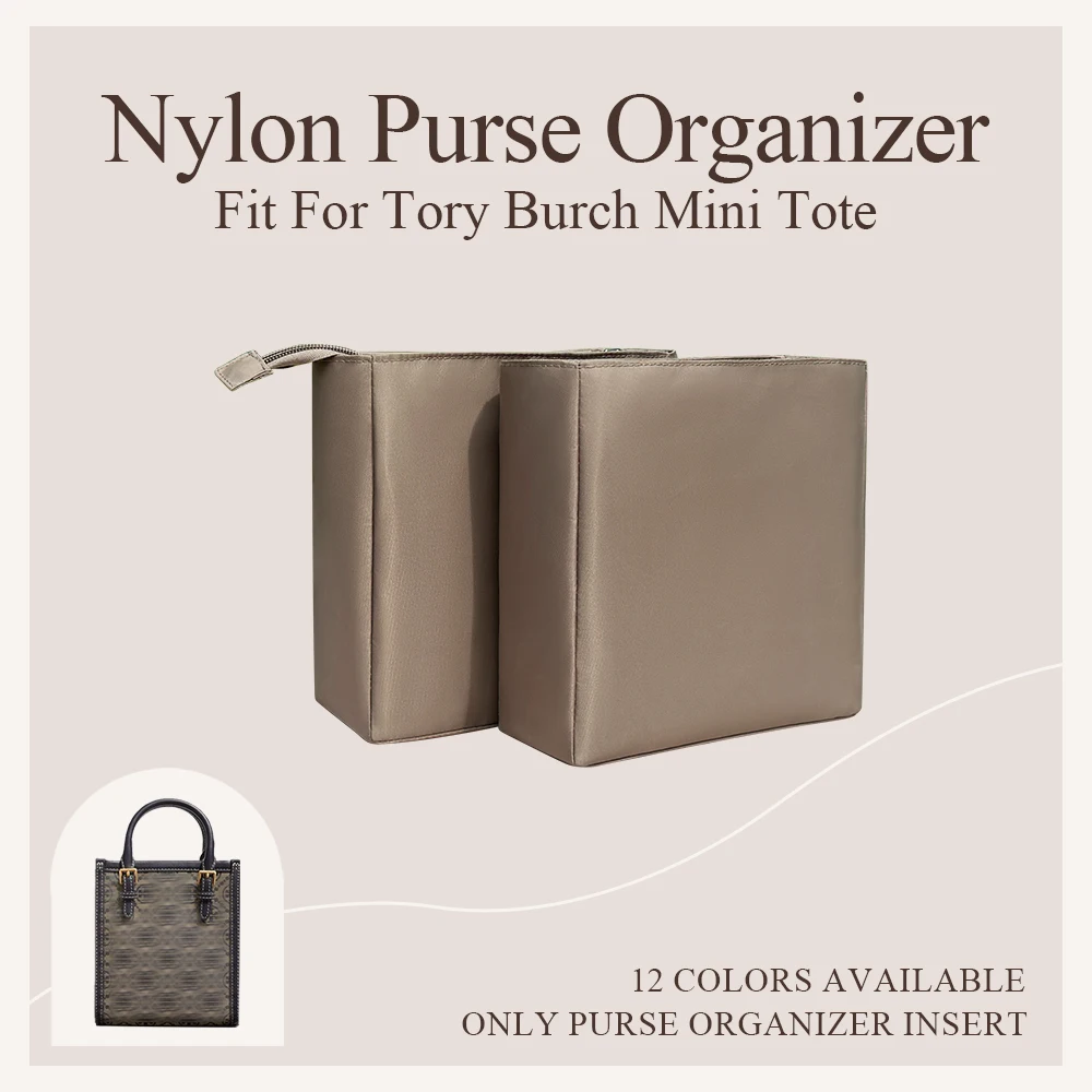 Нейлоновый кошелек-органайзер подходит для Tory Burch мини-тоут макияжа сумка