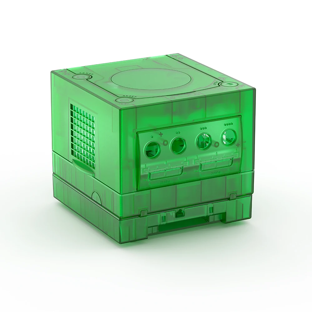 Фото TicKnot новейший прозрачный сменный чехол Drank Geen & Blue для Nintendo Gamecube, защитный чехол для игровой консоли NGC №5