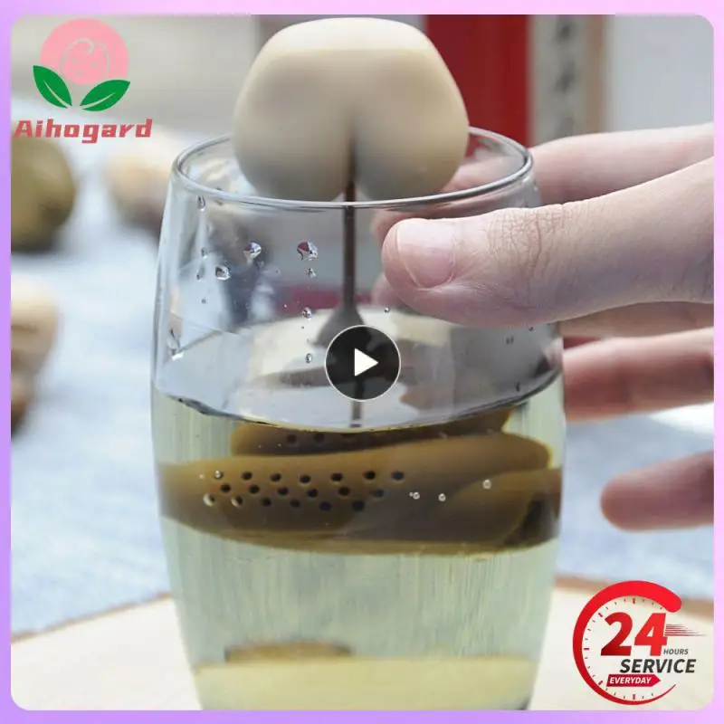 

Decompression Toys Silicone Tea Infuser Creative Poop Shaped Fun Herbal Tea Bag Reusable Coffee Infuser Strainer Tea Accessories