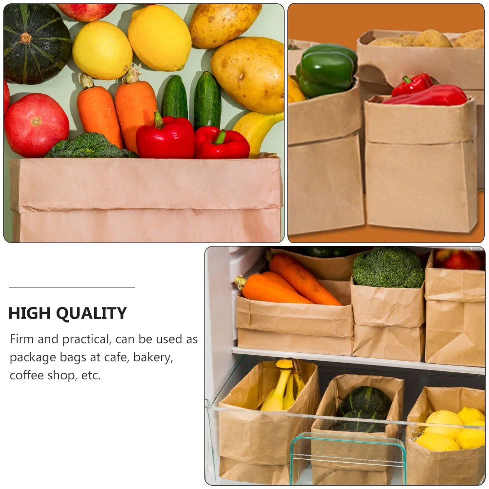 

20Pcs Christmas Treat Bags Bread Paper Bags Paper Bags