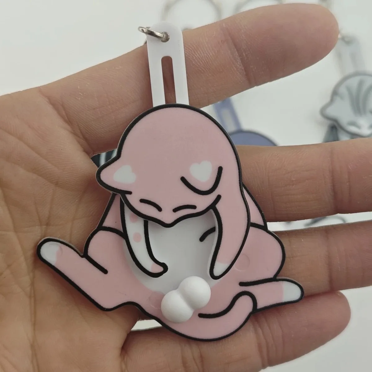 

Новинка и специальное использование, креативный брелок с яйцом и котом, милый забавный вращающийся акриловый мешок, подвеска для подарков, новые поступления