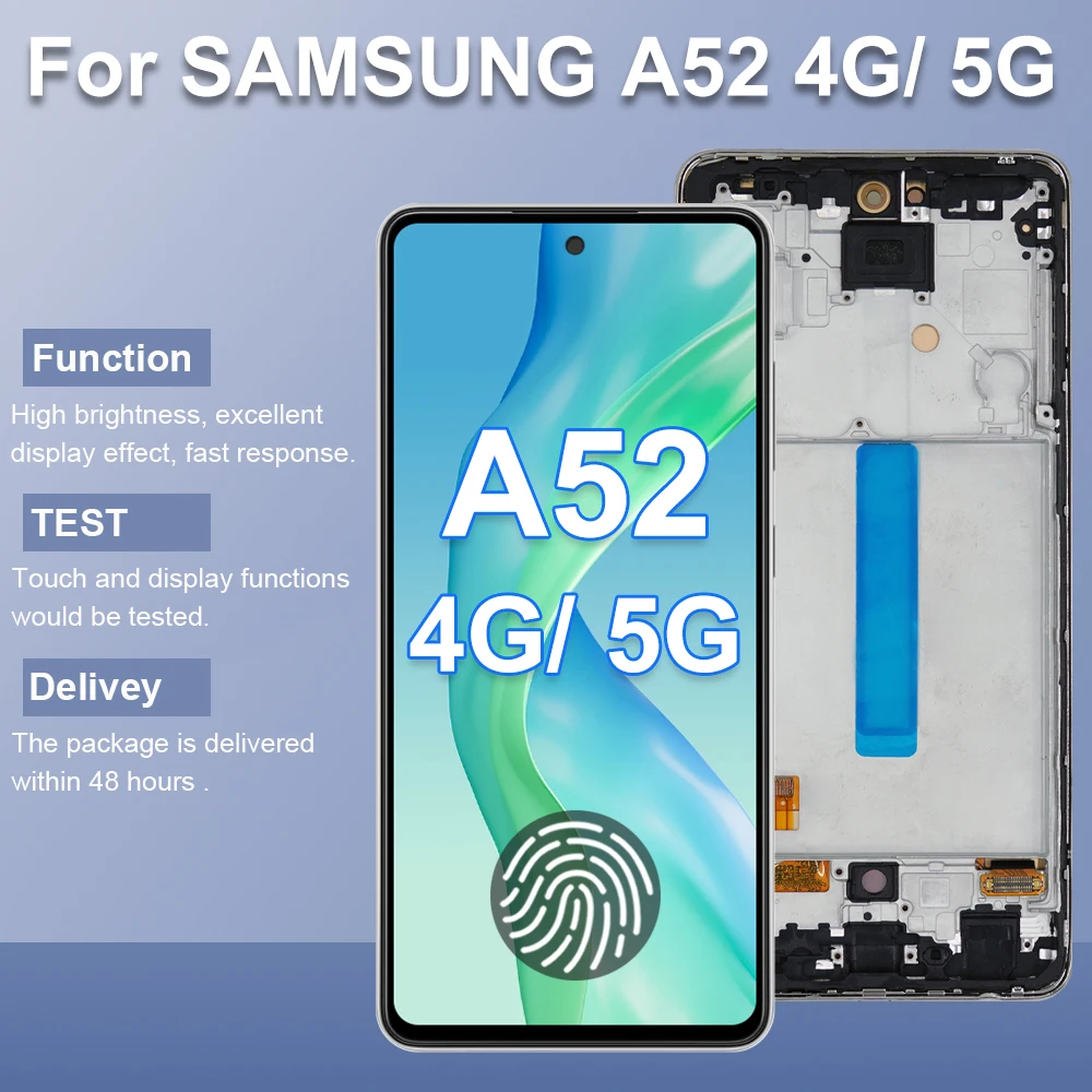 A52 4G A525F 525F/DS Замена экрана дисплея для Samsung Galaxy 5G A526B A526B/DS ЖК-дисплей с сенсорным