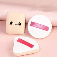powder puff wet and dry cotton candy cushion powder puff wholesale makeup sponge leather triangle powder puff