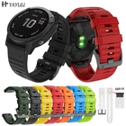 YAYUU 22 миллиметровый удобный силиконовый ремешок для Garmin Fenix 66 Pro, быстросъемный ремешок, сменный для Fenix 7Fenix 5Fenix 5 PlusForerunner 935Forerunner 945Approach S60Quatix 5, ремешок