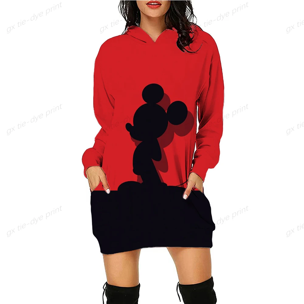 

Disney Hoodie Minnie Mouse Sweatshirt Women Ladies Clothing Mickey Dress Hoodie 2022 Ladies Fashion Y2k Hoodie Print