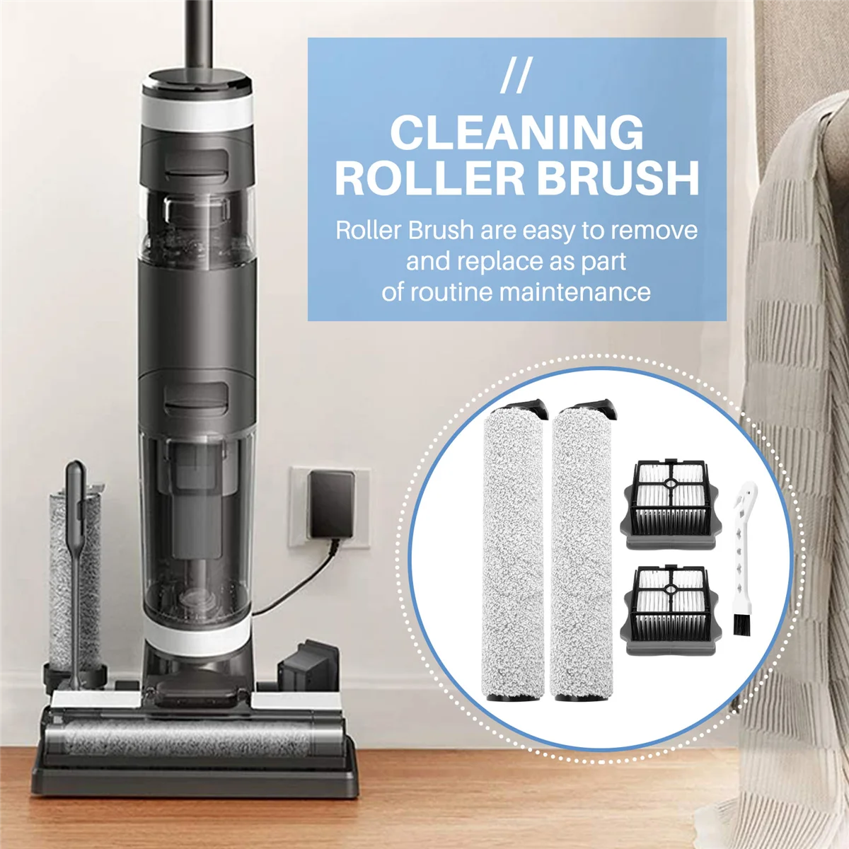 HEPA-фильтр роликовая щетка для Tineco Floor One S3 IFloor 3 пылесос сухой и влажной уборки