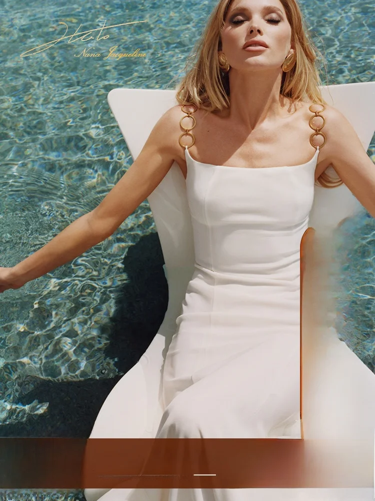 Nanajacqueline градиентное металлическое кольцо рыбий хвост торжественное платье 24