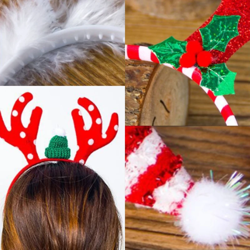 

Reindeer Antler Hair Hoop Christmas Kids Headband Headwear For Children Christmas Costume Party