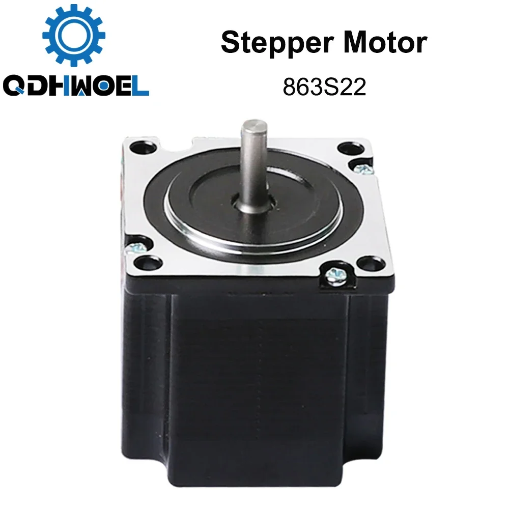 QDHWOEL Leadshine 3-фазный шаговый двигатель 863S22 для NEMA34 5A Длина 71 мм Вал 12
