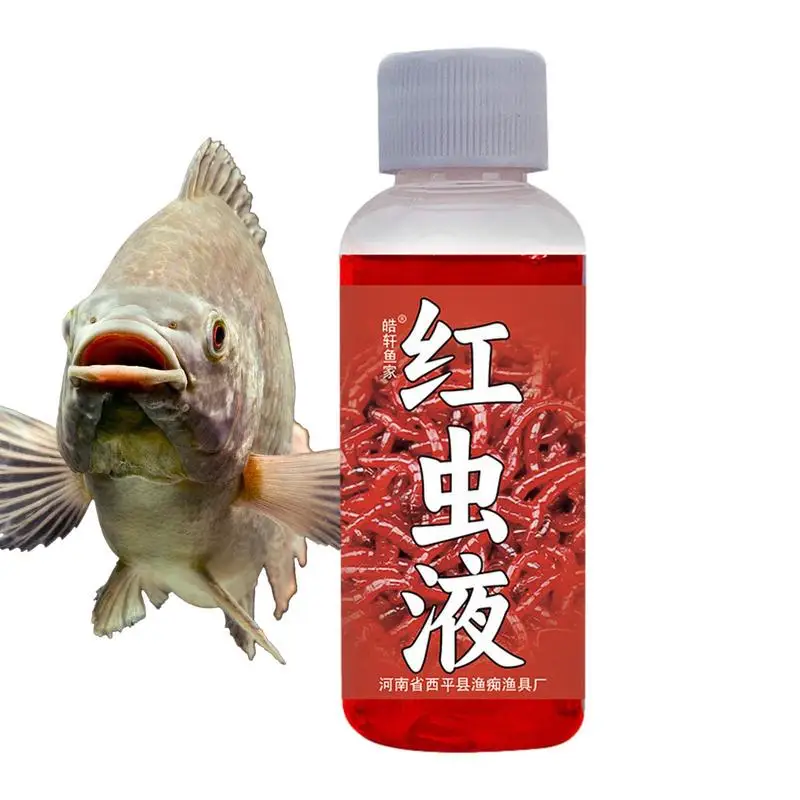 

Bait Fish Additive Additives Red Worm Liquid Bait Concentrated Flexible Dosage 50ml Red Worm Scent Fish Attractants For Baits