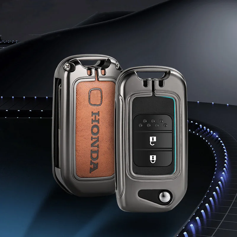 

Car Remote Key Fob Cover Case Holder Shell Protector for Honda Civic HRV CRV XRV CR-V Crider Odyssey Pilot Fit Accord Keychains