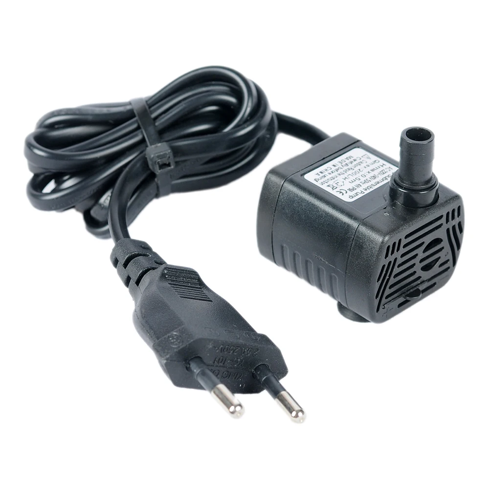 

AC 220V AC240V Rate 3W Mini EU Plug Submersible Water Pump Aquarium Air Fish Pond Tank for Hydroponics Fountain