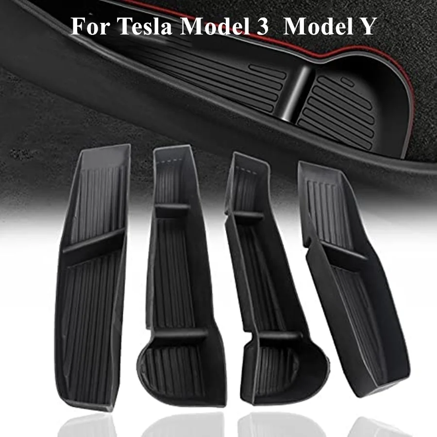 

Foldable Car Door Side Storage Box For Tesla Model 3 Model Y Front Back Door Handle Armrest Tray Organizer Model 3 Model Y 17-22