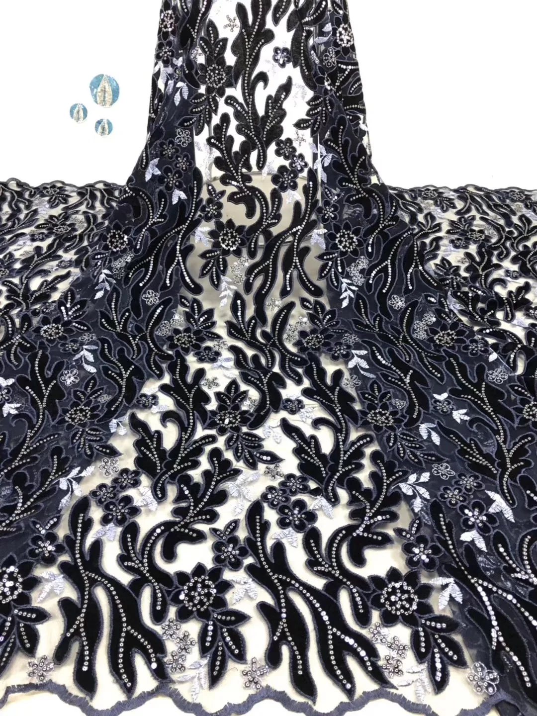 

5 Yards Lace Green African Dry Lace Fabric Guipure Cord Lace Fabric High Quality Water Soluble Lace Fabric For Party Dress