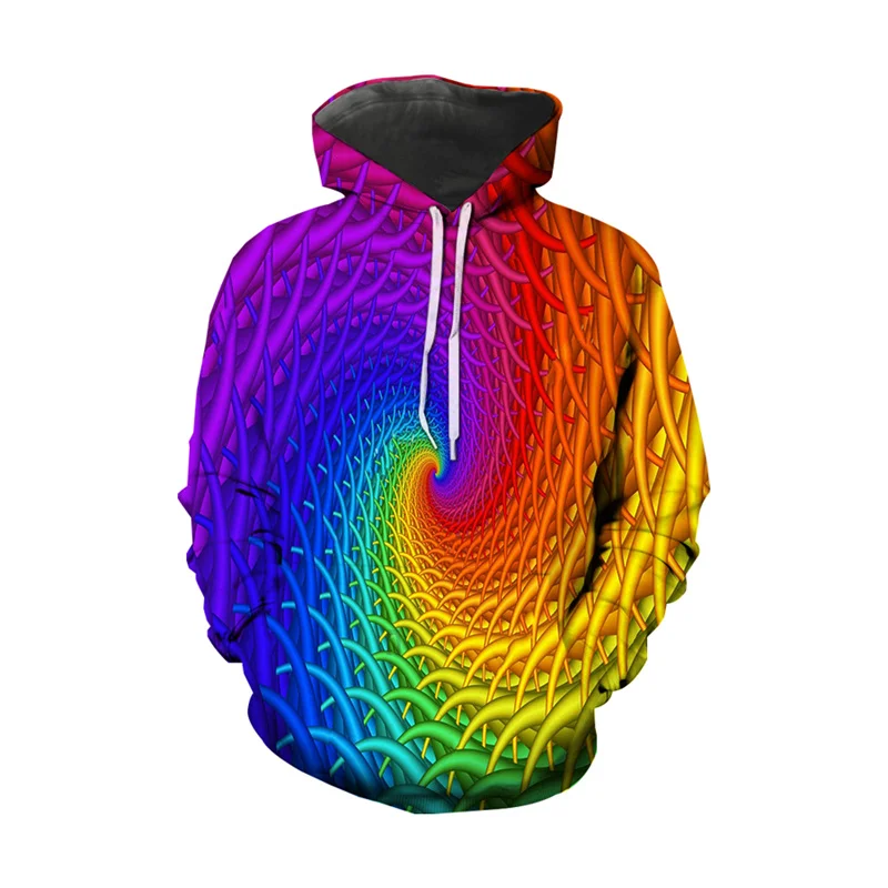 

Psychedelic Hoodie Men Dizziness Sweatshirts Hoody Anime Hypnosis Sweatshirt Colorful 3d Print Hoodies Punk Rock Mens Clothing