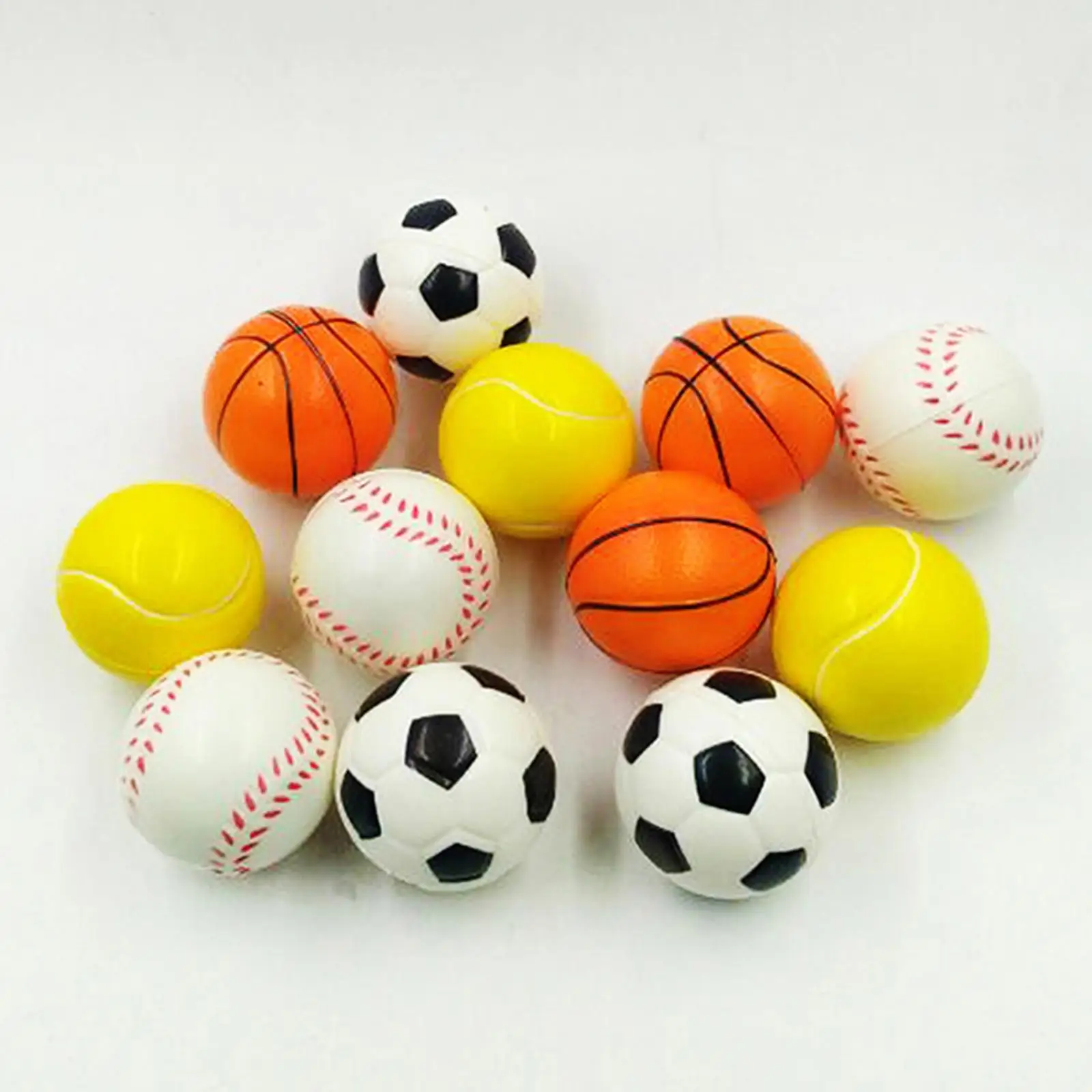 

12Pcs Mini Sports Balls Squeezable Balls for Playground Favor Beach