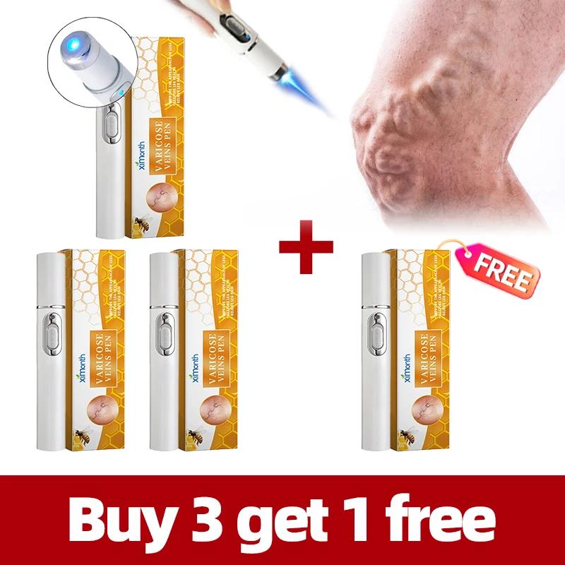 4 шт. лазерная ручка для улучшения кровообращения и лечения варикозного