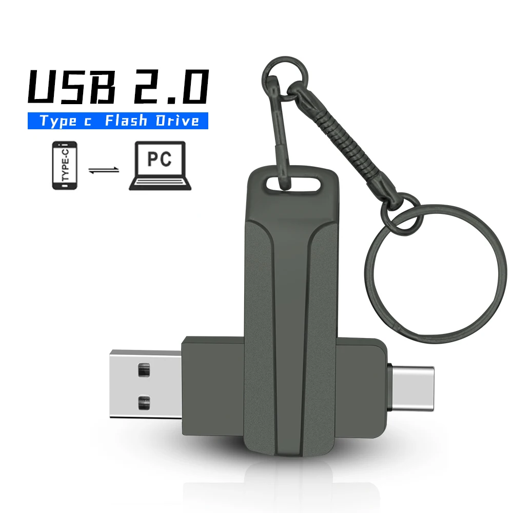 

Usb-флеш-накопитель металлический, 32-128 ГБ, Usb Type-C