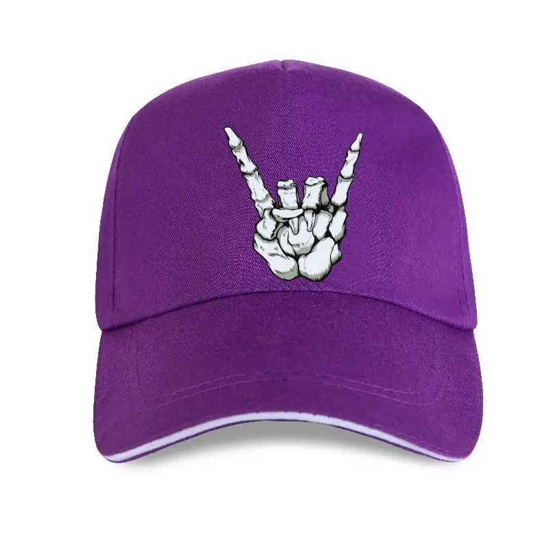 

new cap hat Skeleton Rock Hand Sign Baseball Cap Band Music Metal Devil Horns