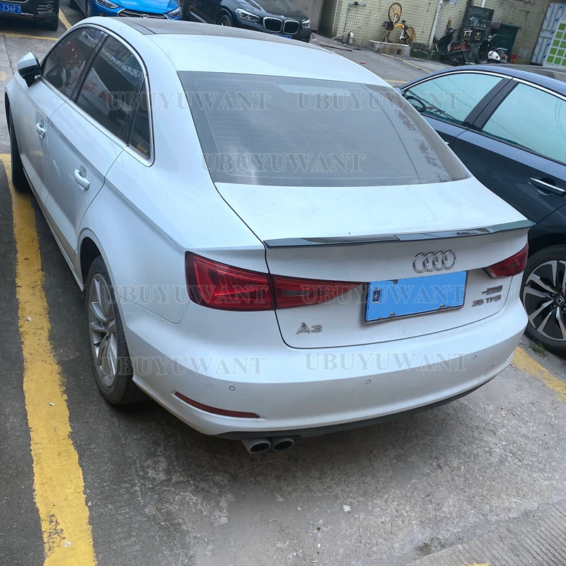 

Высококачественный спойлер для Audi A3 Sedan 2014-2019 из АБС-пластика и углеродного волокна