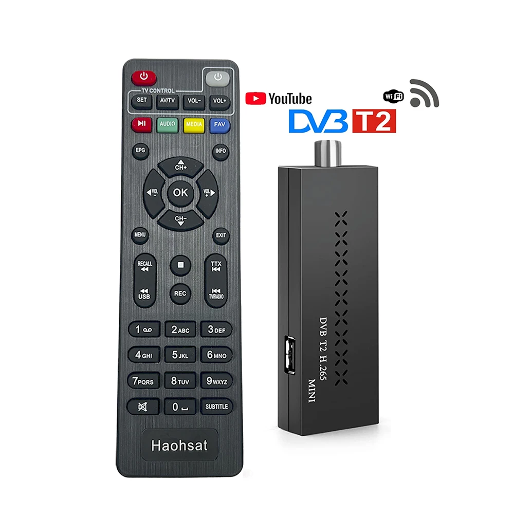

Цифровой ТВ-ресивер Haohsat DVB T2MINI, Италия, Россия, поддержка Wi-Fi, H.265, 10 бит, Цифровое телевидение DVB TV, DVB C T T2, ТВ-приставка 4K