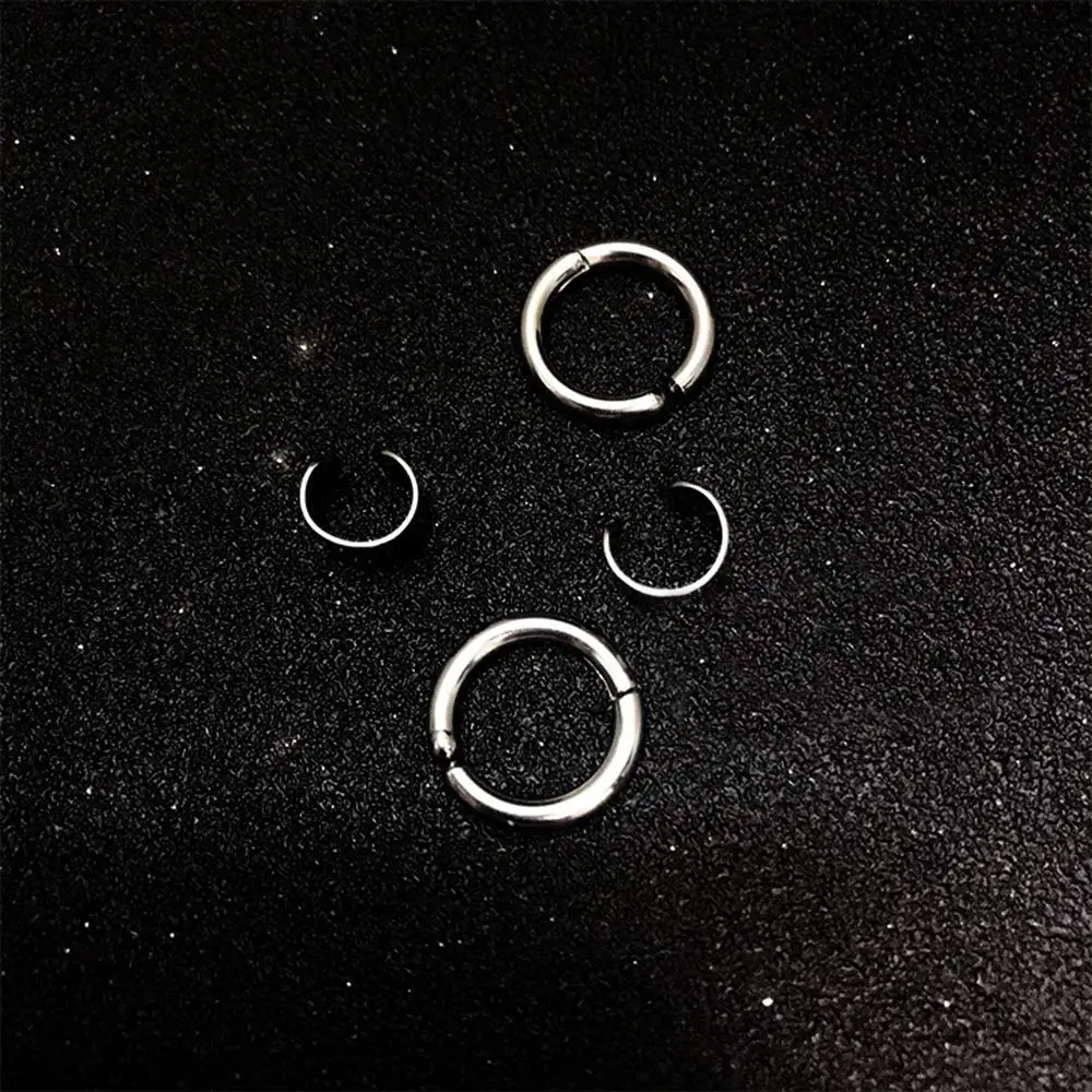 2 пары поддельных сережек для женщин, клипсы для хряща из нержавеющей стали, серебряные/черные/золотые, стильные панк украшения.