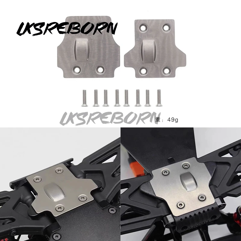 

Для 1/8 BLX Arrma Kraton известный Outcast Senton Talion Тифон из нержавеющей стали Передняя и задняя Защитная панель шасси Радиоуправляемый автомобиль