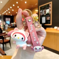 sanrio cute doll cinnamoroll keychain womens schoolbag pendant doll cartoon gift hello kitty accesorios cute keychain