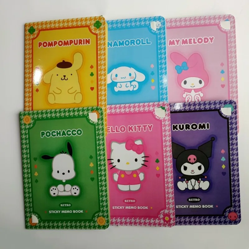 

Sanrio Cute Convenience Book Cinnamoroll Mymelody Kuromi Hellokitty Note Book Cute Paste Notepad Stationery Student Stationery