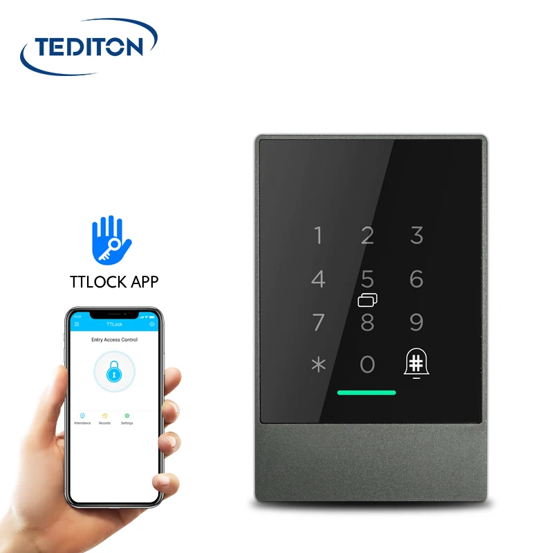 

IP66 Waterproof WiFi App Access Control Reader, electronic furniture digital Keypad door lock card reader app smart lock