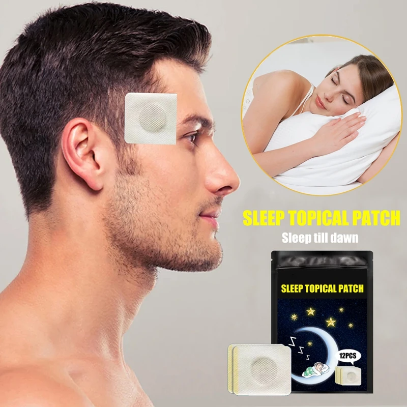 

12Pcs Sleep Topical Patches Reduce Insomnia Eliminate Tiredness Supports Rest Rejuvenation Promotes Sleep Quality Stress Relax