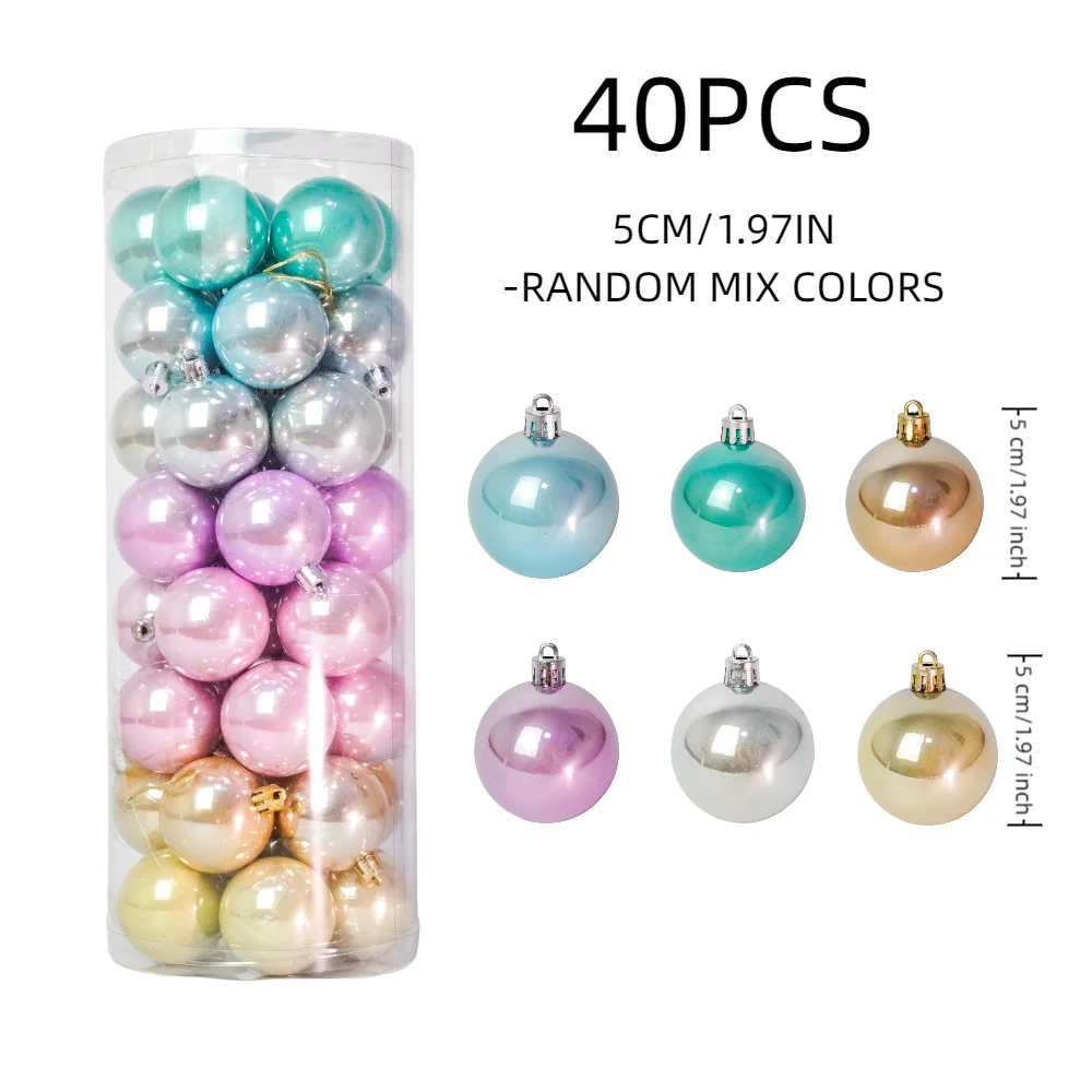 

Рождественские шары 40 шт., 5 см