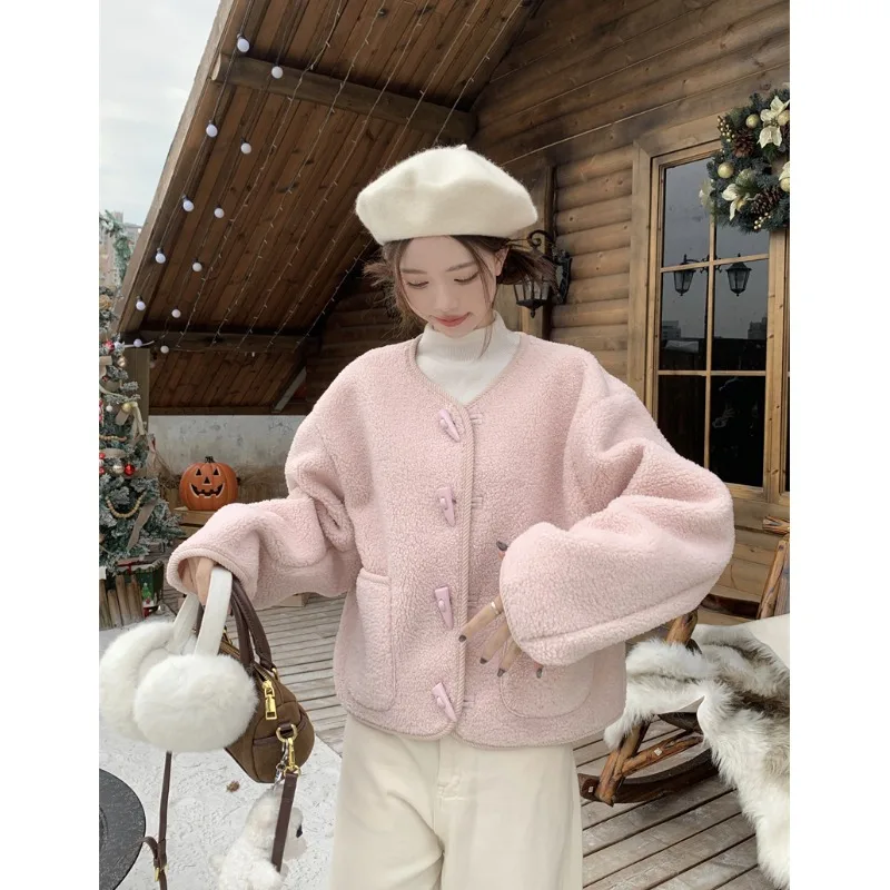 Нежное женское пальто с хлопковой подкладкой из искусственного берберского