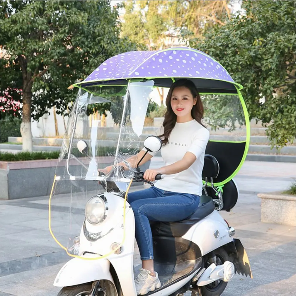 

Sunshade Universal Electric Motorcycle Rain Cover Canopy Awning Rainproof Sunscreen For Scooters Battery Car Motorcycle