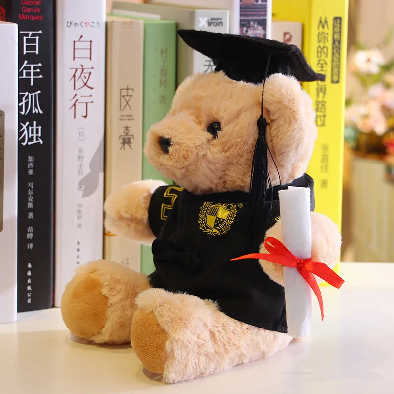 Dr. Hat Teddy Bear Graduation Doll Cute Memorable Season Gift Suitable for Classmates and Friends |