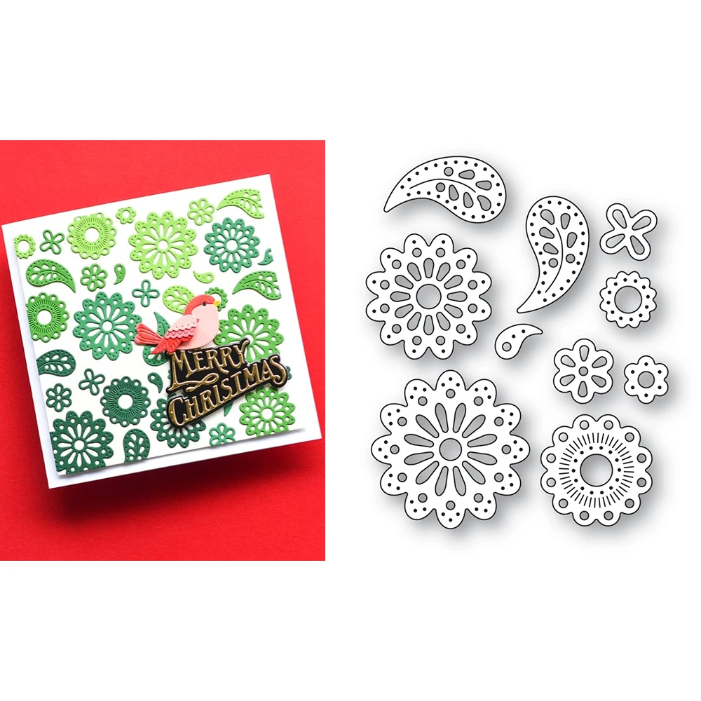 

Nordic Flourishes craft die Metal Cutting Dies Scrapbook Diary Decoration Stencil DIY Greeting Card Handmade