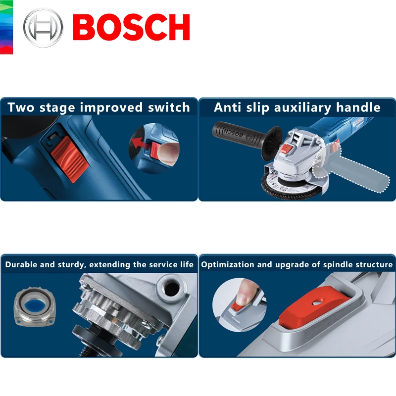 Bosch GWS 800 электрическая угловая шлифовальная машина проводная 220 В полировальный станок для резки 100 мм шлифовальный станок для дисков профессиональные электроинструменты (art.: 3920cd633f040) - 3920cd633f040