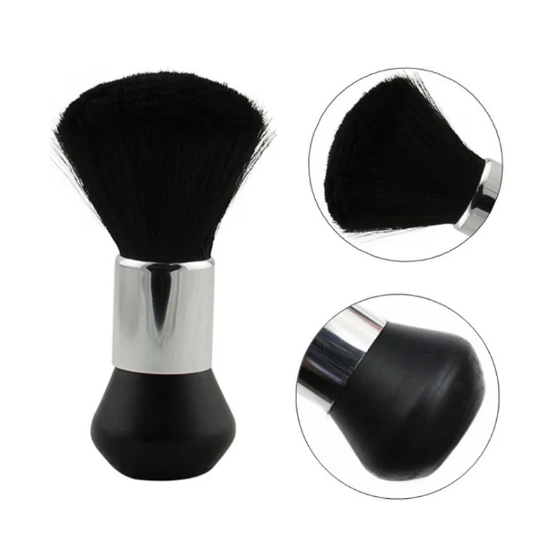 

Soft Neck Face Duster Beard Brushes Black Hair Cleaning Hairbrush Salon Cutting Hairdressing Styling Tools Barber Accessories