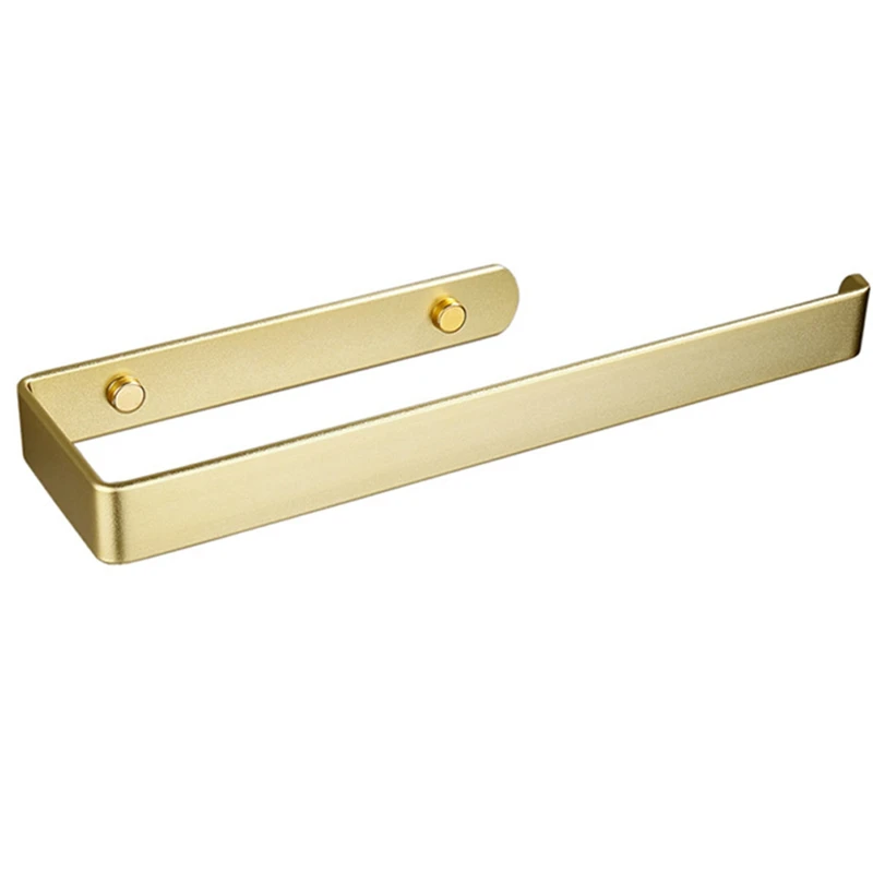 

Gold Bathroom Towel Rack Free Punching Toilet Space Aluminum Towel Rack Kitchen Tissue Rack