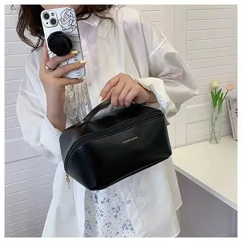 

Cosmetic Bag Female Senior Sense 2022 New Large Capacity Convenient Cosmetic Box Travel Toiletry Bag Cosmetic Storage Bag