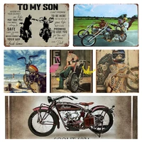 motorcycle tin metal signs wall art painting plaque metal wall decoration poster decor gifts for office home man cave cafe bar