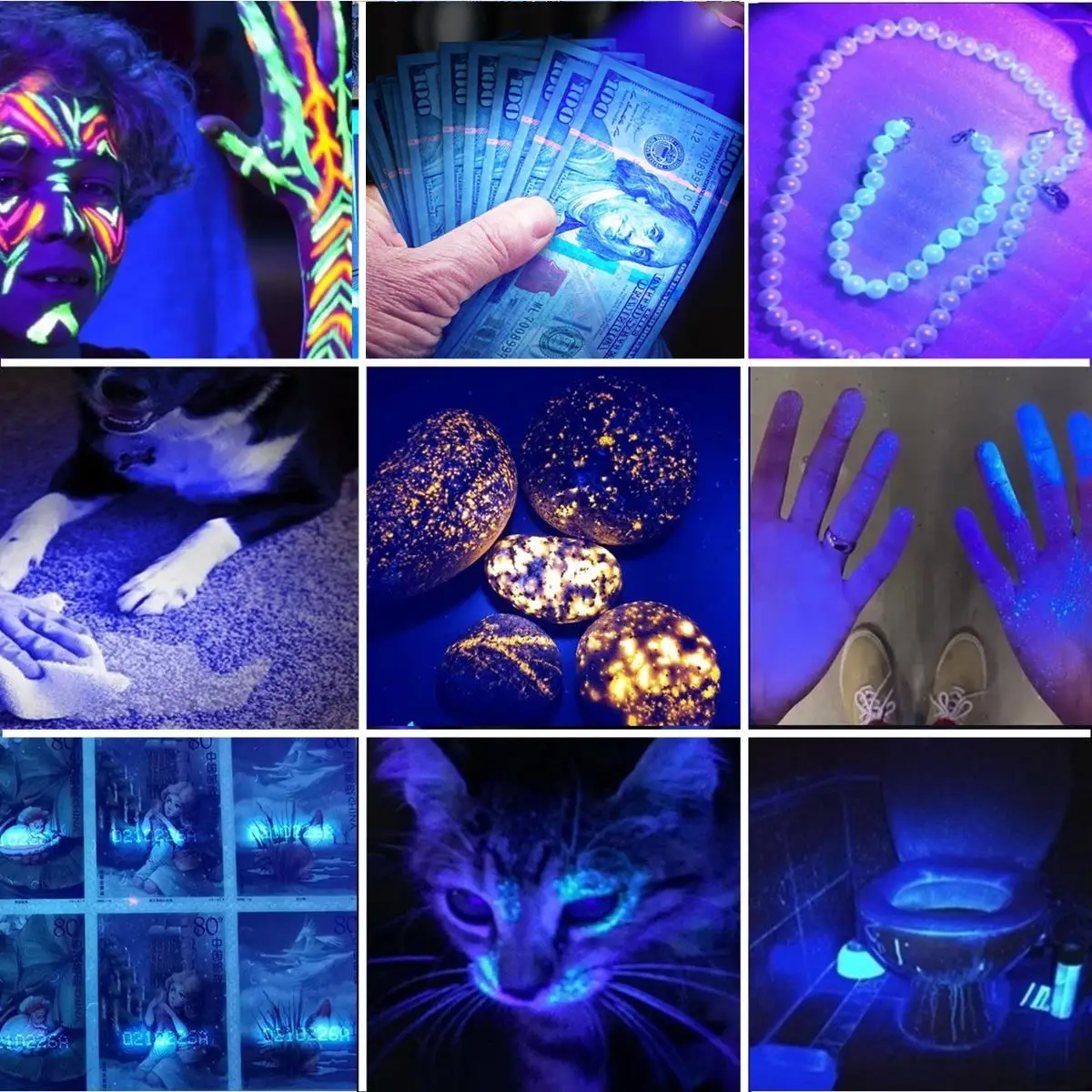 УФ-фонарик высокой мощности 60/80/120 Вт USB-зарядка